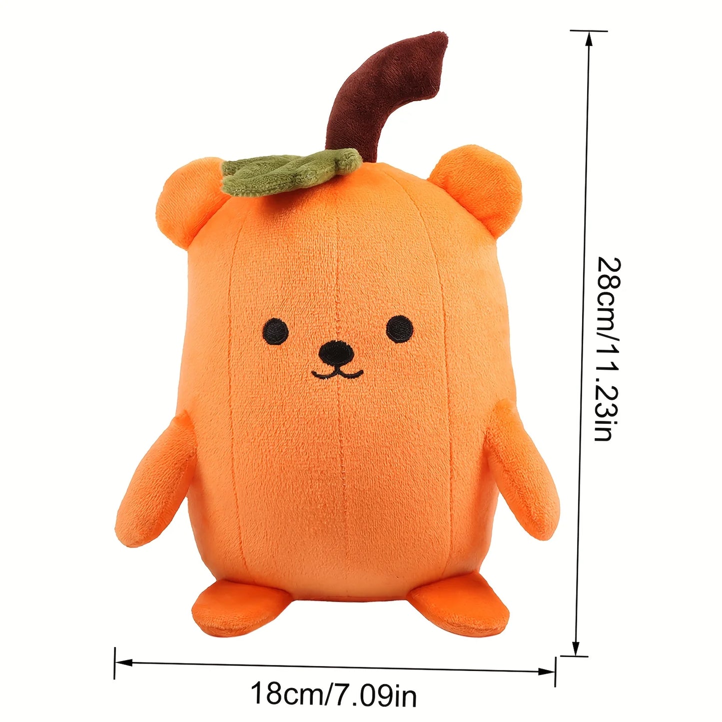 Halloween Pumpkin Bear Plushie